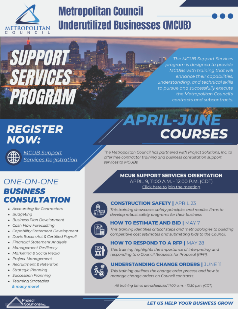MCUB Support Services Flyer